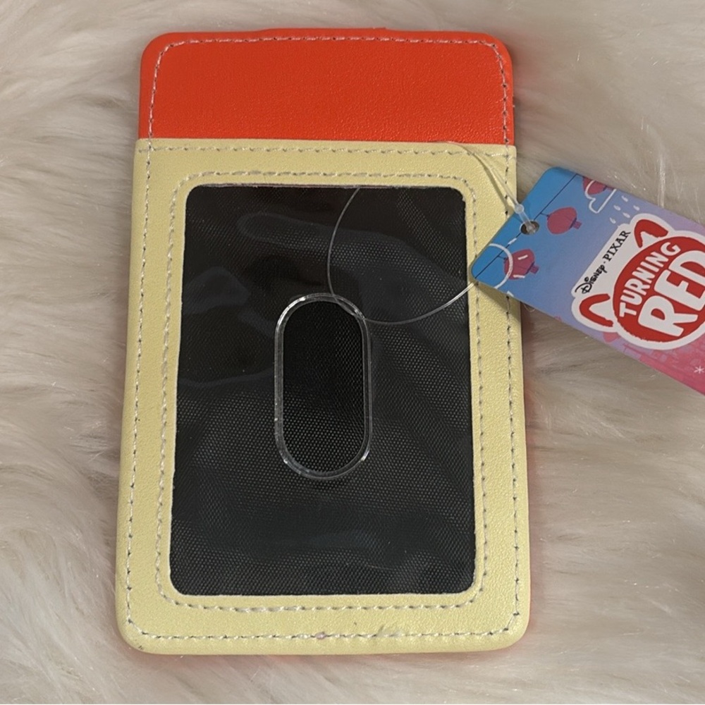DISNEY VEGAN LEATHER WALLET, ID CARD HOLDER, TURNING RED RED PANDA MEI NWT - Picture 3 of 5